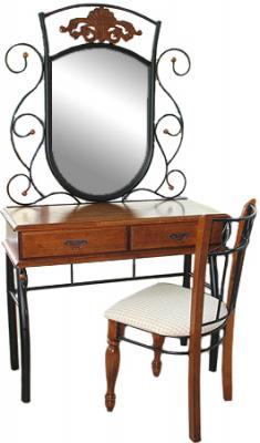 Туалетный столик с зеркалом Королевство сна FD-245 (античный дуб) - общий вид