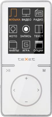 MP3-плеер Texet T-479 (4Gb, белый) - вид спереди