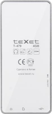 MP3-плеер Texet T-479 (4Gb, белый) - вид сзади