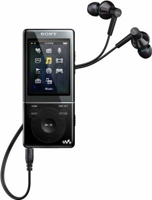MP3-плеер Sony NWZ-E473 Black - вид спереди