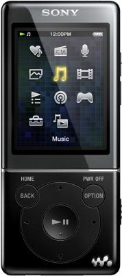 MP3-плеер Sony NWZ-E473 Black - вид спереди