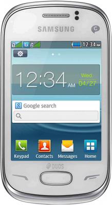 Мобильный телефон Samsung S3802 Rex 70 Duos White (GT-S3802 CWWSER) - общий вид