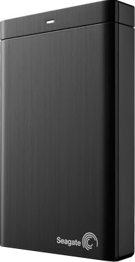 Внешний жесткий диск Seagate Backup Plus Portable Black 1TB (STBU1000200) - вид спереди