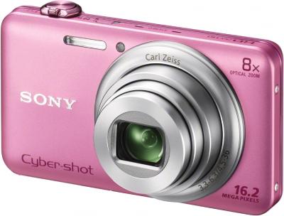 Компактный фотоаппарат Sony Cyber-shot DSC-WX60 Pink - общий вид