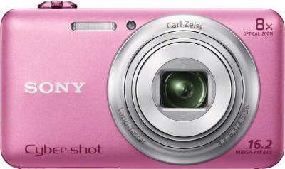 Компактный фотоаппарат Sony Cyber-shot DSC-WX60 Pink - вид спереди