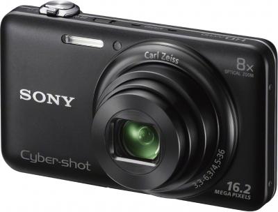 Компактный фотоаппарат Sony Cyber-shot DSC-WX60 Black - общий вид