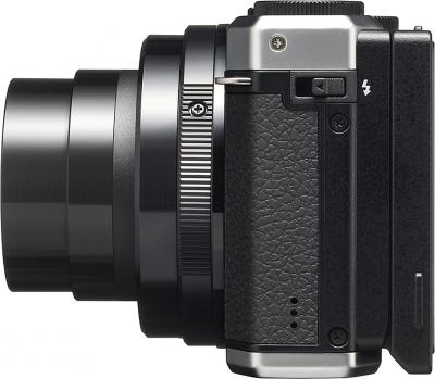 Компактный фотоаппарат Pentax MX-1 Silver - вид сбоку