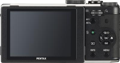 Компактный фотоаппарат Pentax MX-1 Silver - вид сзади