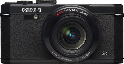 Компактный фотоаппарат Pentax MX-1 Black - вид спереди