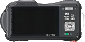 Компактный фотоаппарат Pentax WG-10 Black-Red - вид сзади