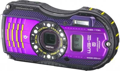 Компактный фотоаппарат Pentax WG-3 GPS Purple-Black - общий вид