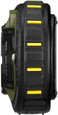 Компактный фотоаппарат Pentax WG-3 GPS Green-Black - вид сбоку
