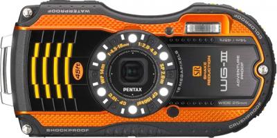 Компактный фотоаппарат Pentax WG-3 Black-Orange - общий вид