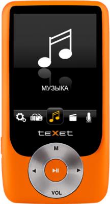 MP3-плеер Texet T-795 (4GB) Orange - вид спереди