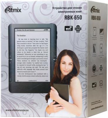 Электронная книга Ritmix RBK-650 - коробка