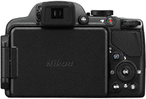 Компактный фотоаппарат Nikon Coolpix P520 Black - вид сзади