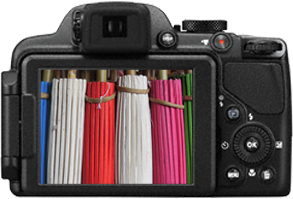 Компактный фотоаппарат Nikon Coolpix P520 Black - жк-экран