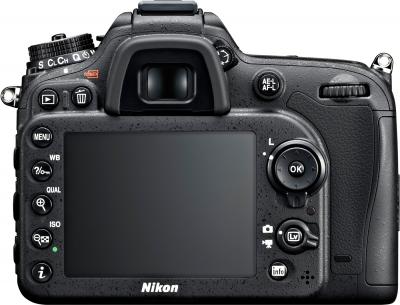 Зеркальный фотоаппарат Nikon D7100 Kit 18-105mm - вид сзади