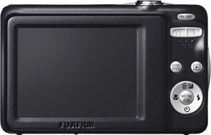 Компактный фотоаппарат Fujifilm FinePix JV500 White - вид сзади