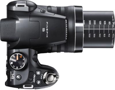 Компактный фотоаппарат Fujifilm FinePix S4300 Black - вид сверху