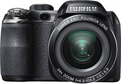 Компактный фотоаппарат Fujifilm FinePix S4300 Black - вид спереди