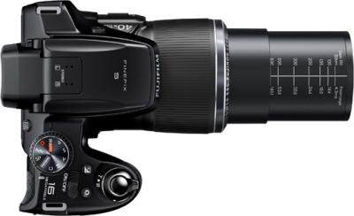 Компактный фотоаппарат Fujifilm FinePix S8300 Black - вид сверху