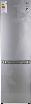 Холодильник с морозильником LG GA-B489TGDF - вид спереди
