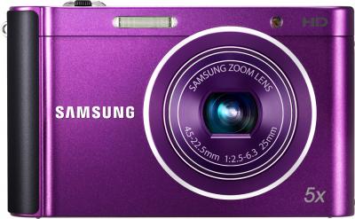 Компактный фотоаппарат Samsung ST88 Purple (EC-ST88ZZFPLRU) - вид спереди