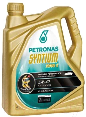 Моторное масло Petronas Syntium 3000 E 5W40 70134K1YEU/18054019 (4л)