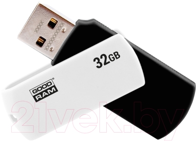 Usb flash накопитель Goodram UC02 32GB (UCO2-0320KWR11) (черный/белый)