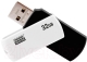 Usb flash накопитель Goodram UC02 32GB (UCO2-0320KWR11) (черный/белый) - 