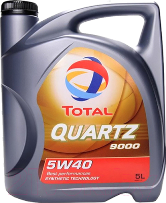 Моторное масло Total Quartz 9000 5W40 / 148650 (5л)