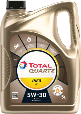 Моторное масло Total Quartz Ineo MC3 5W30 / 157103 / 213698 (5л)