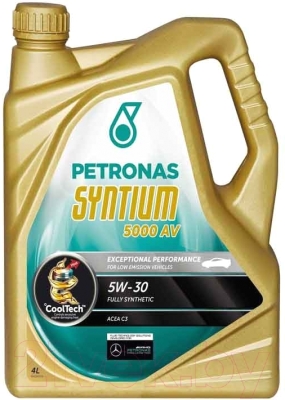 Моторное масло Petronas Syntium 5000 AV 5W30 70273K1YEU/18134019 (4л)