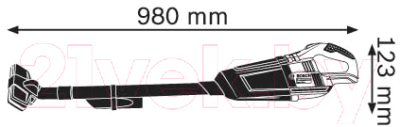 Вертикальный пылесос Bosch GAS 18 V-LI Professional (0.601.9C6.100)
