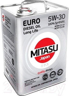 Моторное масло Mitasu Motor Euro Diesel 5W30 / MJ-210-6 (6л)