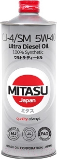 Моторное масло Mitasu Ultra Diesel 5W40 / MJ-211-1 (1л)
