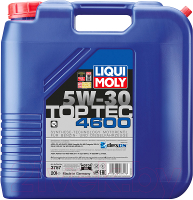 Моторное масло Liqui Moly Top Тес 4600 5W30 / 3757 (20л)