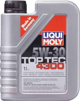 Моторное масло Liqui Moly Top Tec 4300 5W30 / 2323 (1л)
