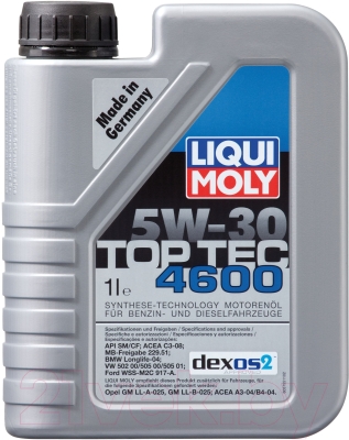 Моторное масло Liqui Moly Top Тес 4600 5W30 / 2315 (1л)