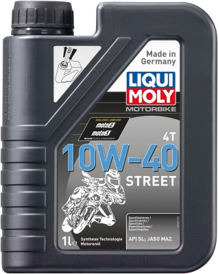 Моторное масло Liqui Moly Motorbike 4T Street 10W40 / 1521 (1л)