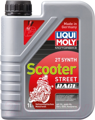 Моторное масло Liqui Moly Motorbike 2T Synth Scooter Street Race / 1053 (1л)