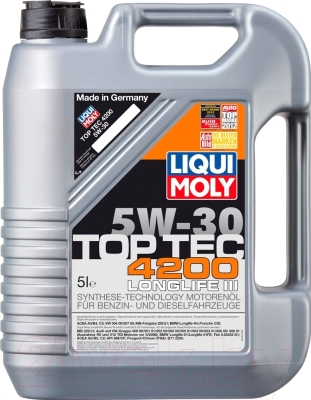 Моторное масло Liqui Moly Top Tec 4200 5W30 / 8973 (5л)