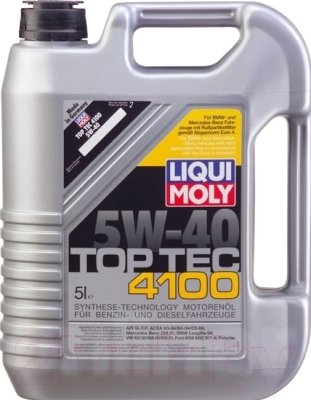 Моторное масло Liqui Moly Top Tec 4100 5W40 / 9511 (5л)