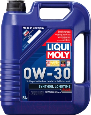 Моторное масло Liqui Moly Synthoil Longtime Plus 0W30 / 1151 (5л)