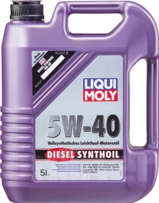 Моторное масло Liqui Moly Diesel Synthoil 5W40 / 1341 (5л)