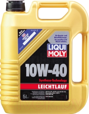 Моторное масло Liqui Moly Leichtlauf 10W40 (5л)