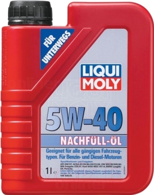 Моторное масло Liqui Moly Nachfull-Oil 5W40 / 1305 (1л)