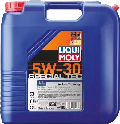 Моторное масло Liqui Moly Special Tec LL 5W30 / 1194 (20л)