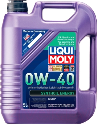 Моторное масло Liqui Moly Synthoil Energy 0W40 / 9515 (5л)